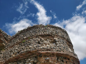 Photo of a turret at Burgh Castle Roman fort